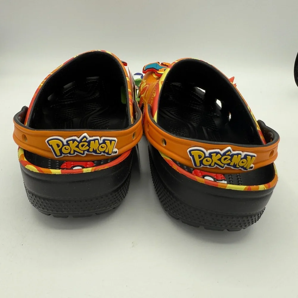 Crocs Pokemon Charizard Shoes Men Size 9 Orange Yellow Classic Clog 210242-001